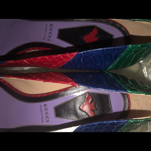 Gucci snakeskin G pumps NWT - Picture 7 of 7